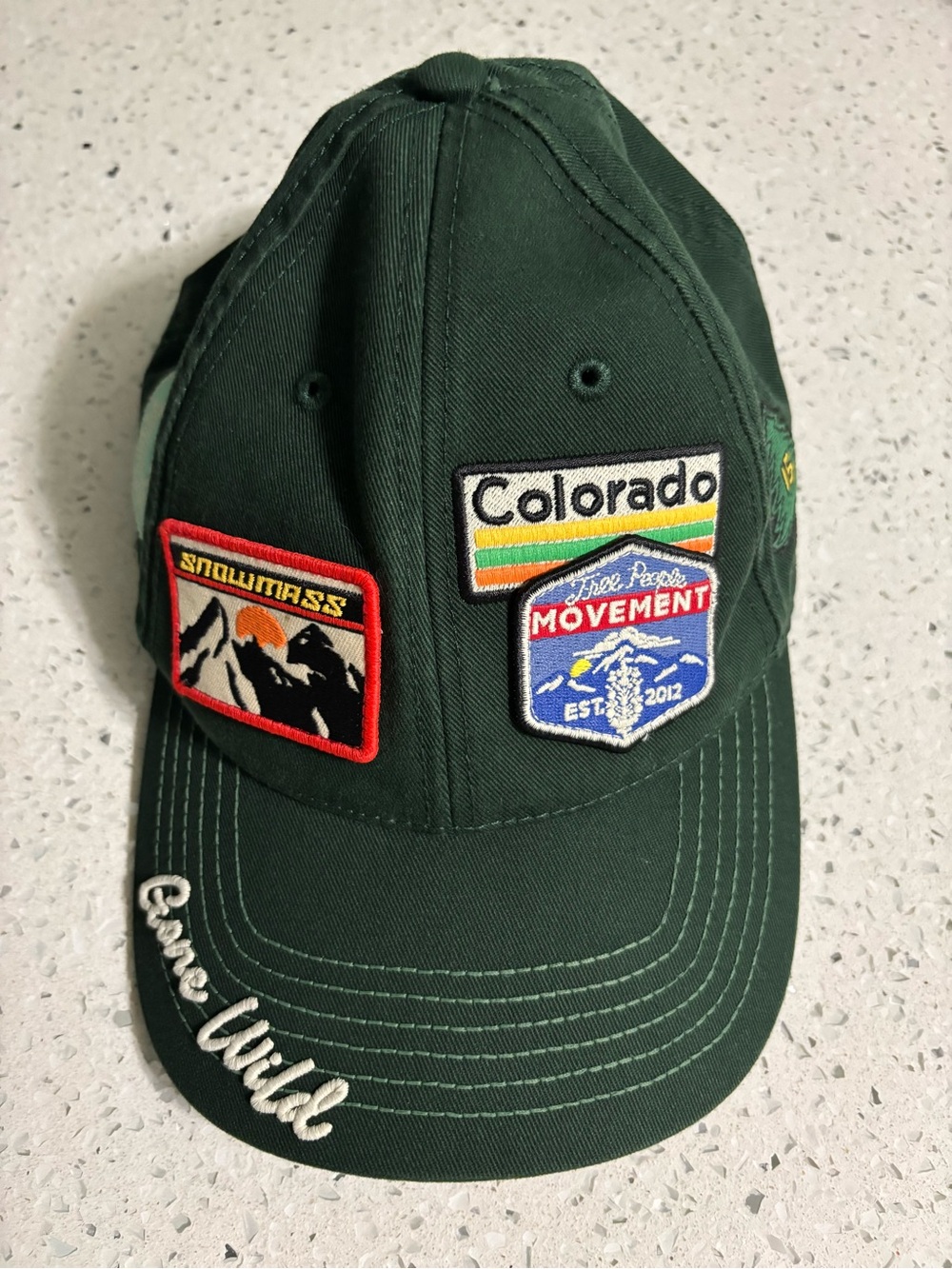 Free People Colorado Patch Dark Green Baseball Cap